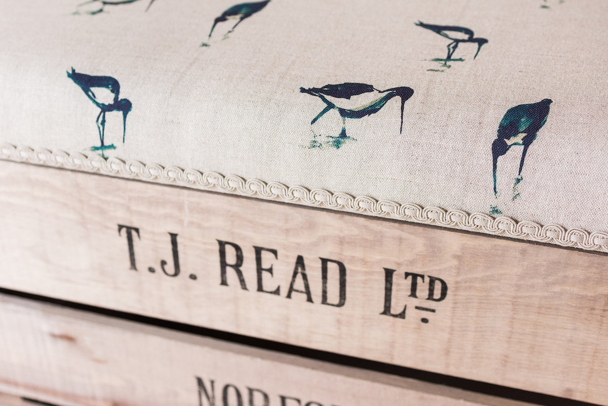 Apple crate footstool