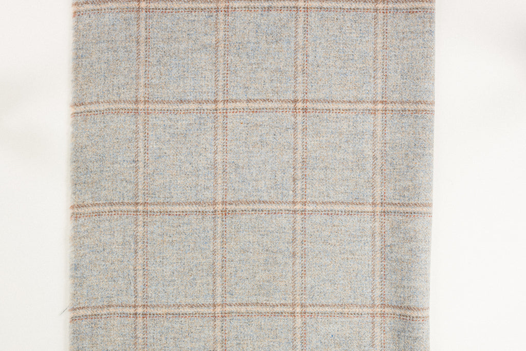 Dove tweed shelves and coat hooks