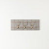 Dove tweed shelves and coat hooks