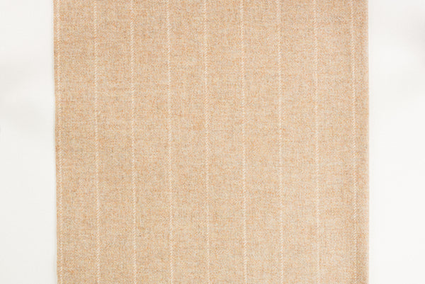 Natural stripe tweed shelves and coat hooks