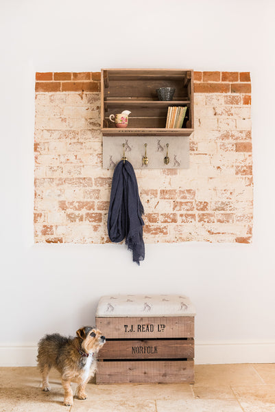 Provide your own fabric storage stool