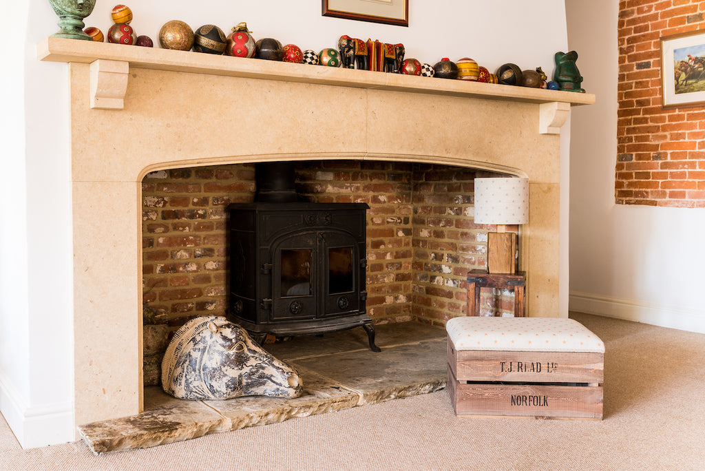 Provide your own fabric footstool