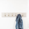 Provide your own fabric coat hooks