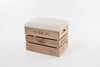 Provide your own fabric storage stool