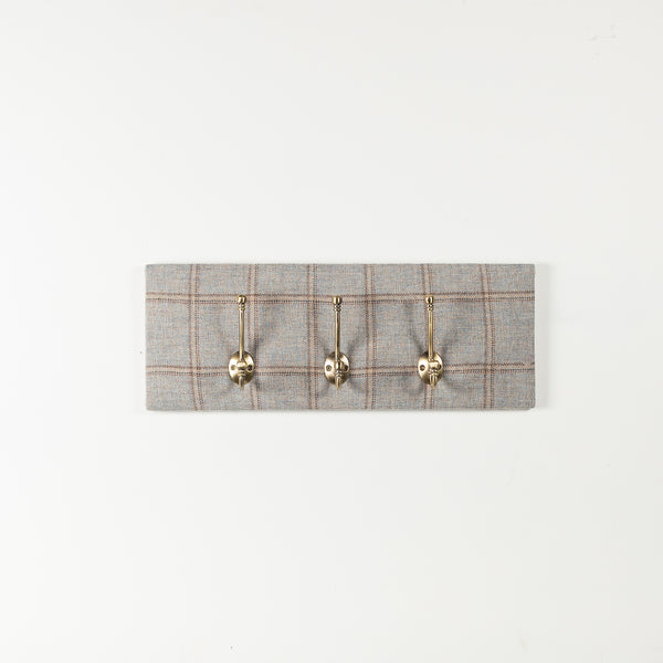 Dove tweed coat hooks