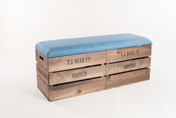 Jay tweed storage bench