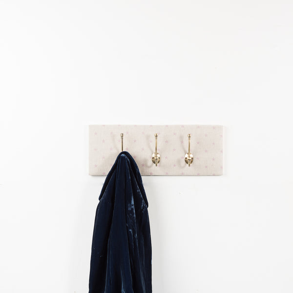 Pink star coat hooks
