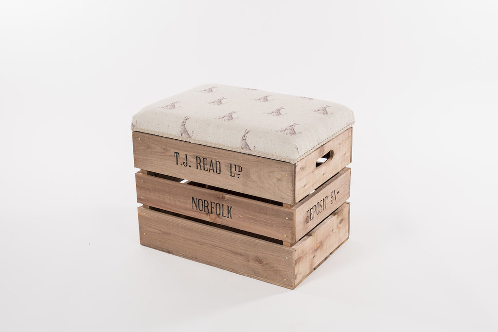 Red dot hare storage stool